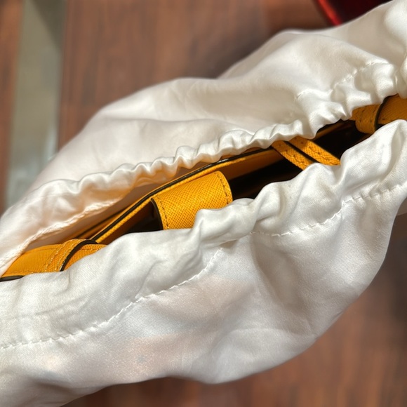 Michael Kors Yellow Leather Tote Bag - Picture 10 of 12